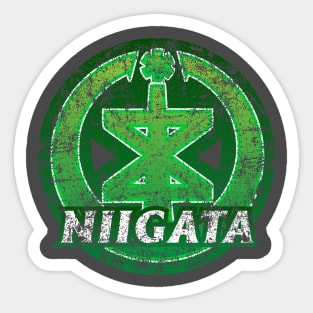 Niigata Municipality Japanese Symbol Distressed Sticker